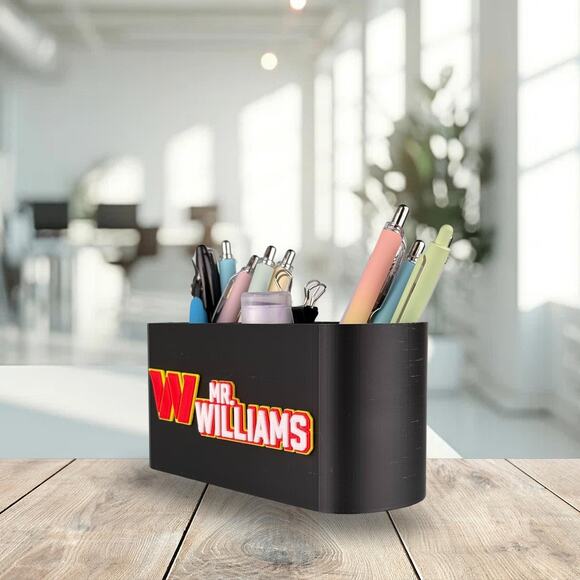 Personalized Washington Commanders Desk Organizer, Commanders Desk Decor - Picture 6 of 10